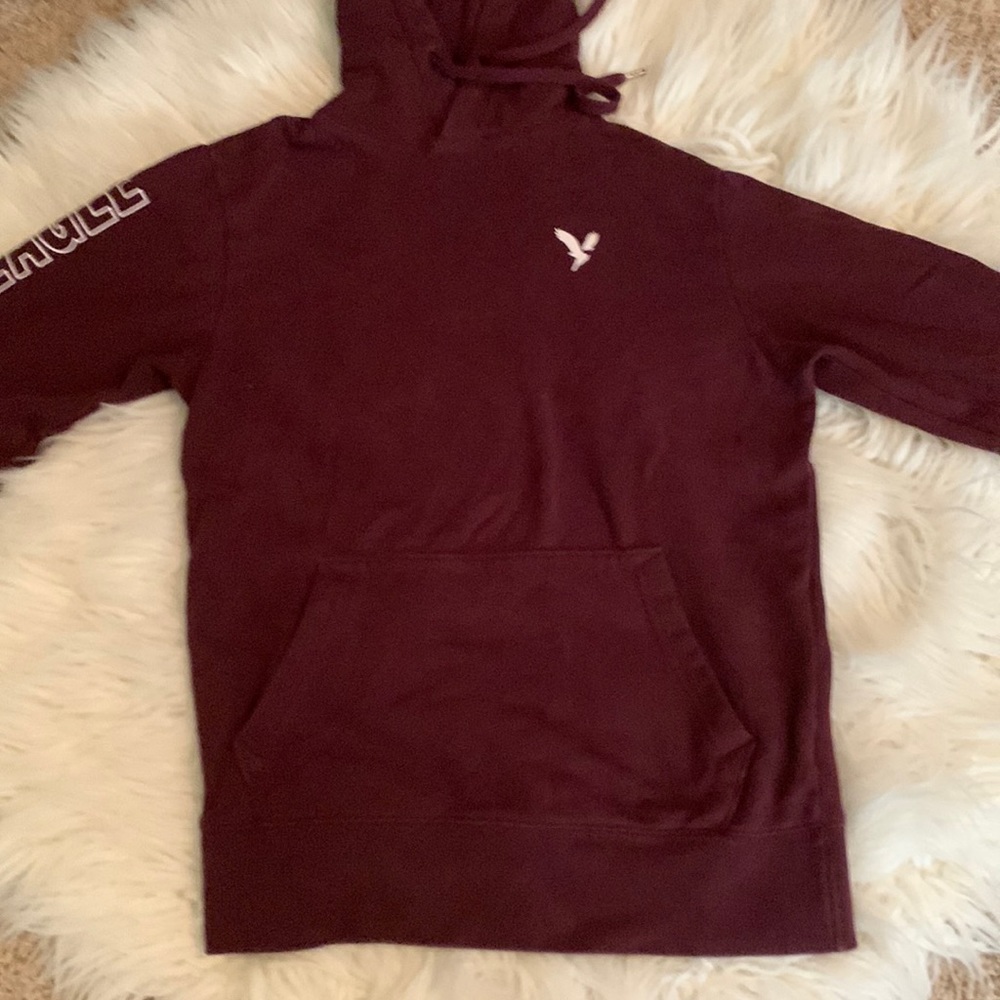 American Eagle Men’s Dark Red Hoodie